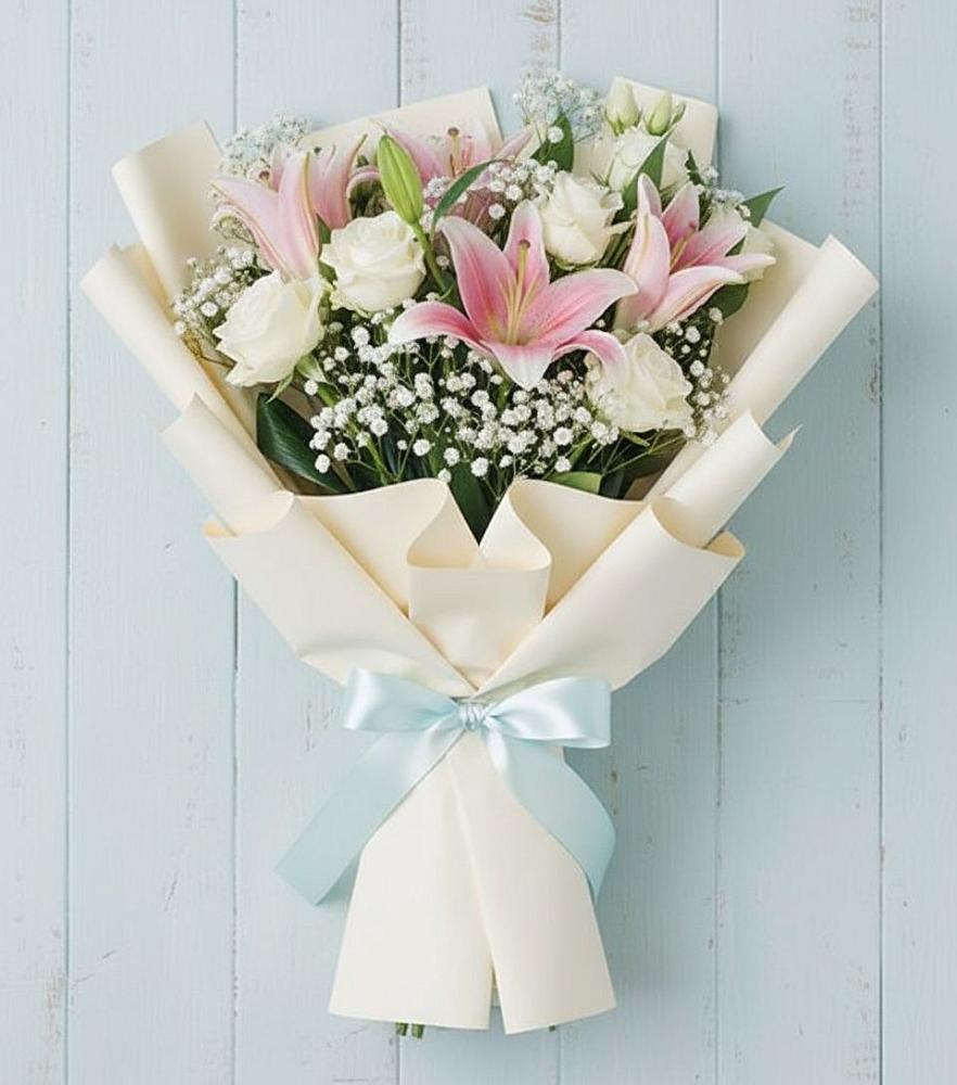 Букет цветов из: Лилии в Елгозино