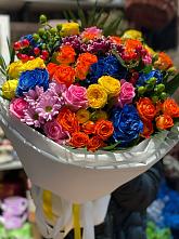Букет цветов из:  Розы и Хризантемы #REPLACE_PRED# Елгозино
