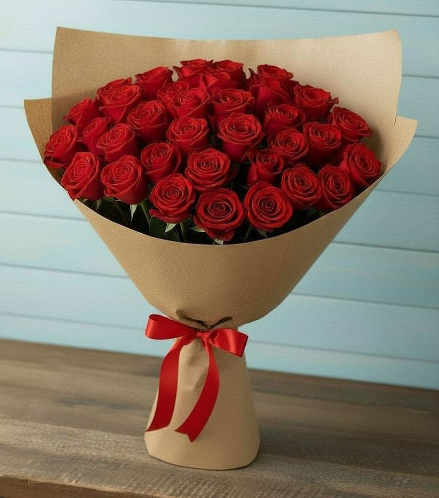 Букет Красные розы Милано в Елгозино