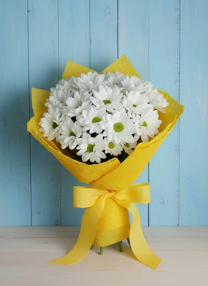 Букет цветов из: Хризантемы в Елгозино