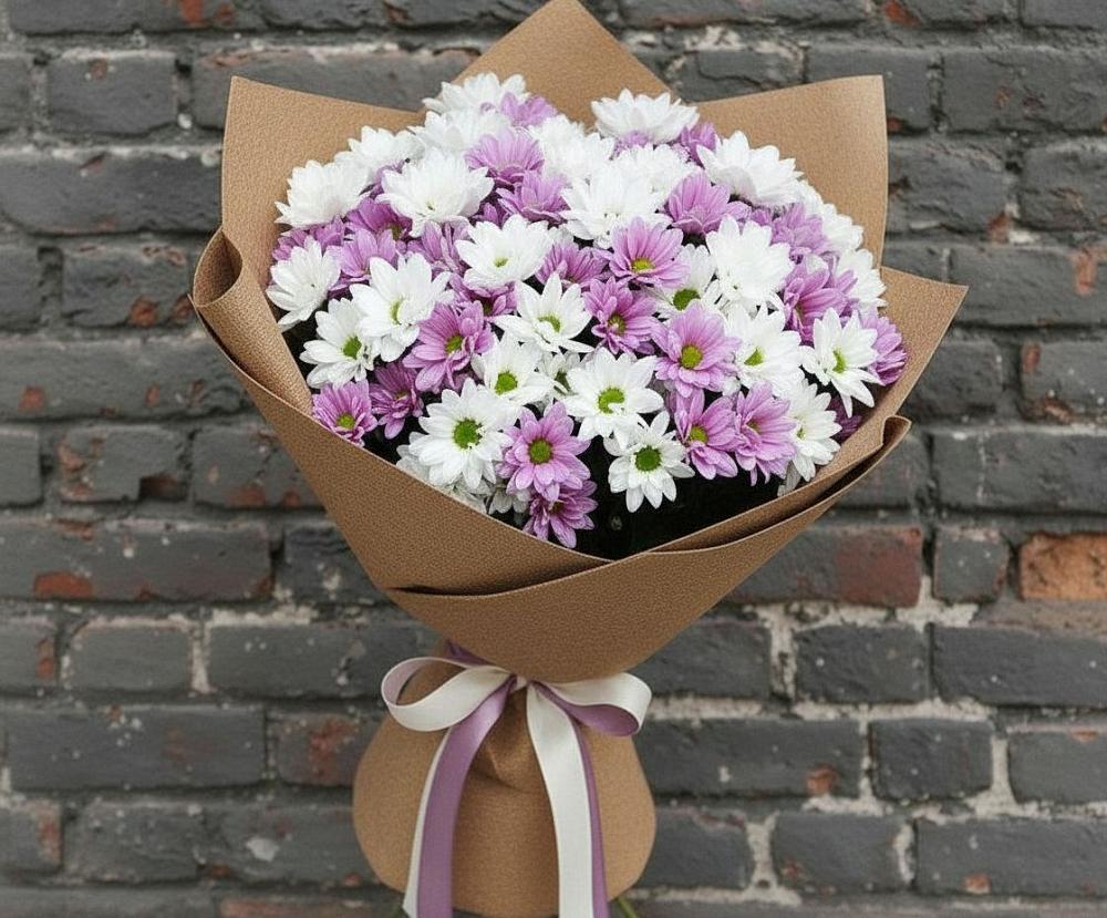 Букет цветов из: Хризантемы в Елгозино