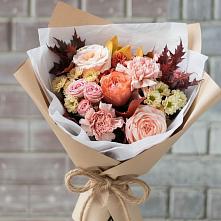 Букет цветов из:  Гвоздики, Хризантемы и Розы в Елгозино