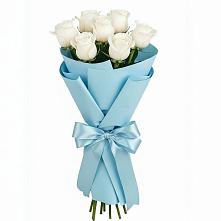 Букет 7 белых роз Проуд #REPLACE_PRED# Елгозино