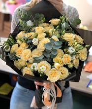 Букет цветов из:  Розы и Лизиантусы #REPLACE_PRED# Елгозино